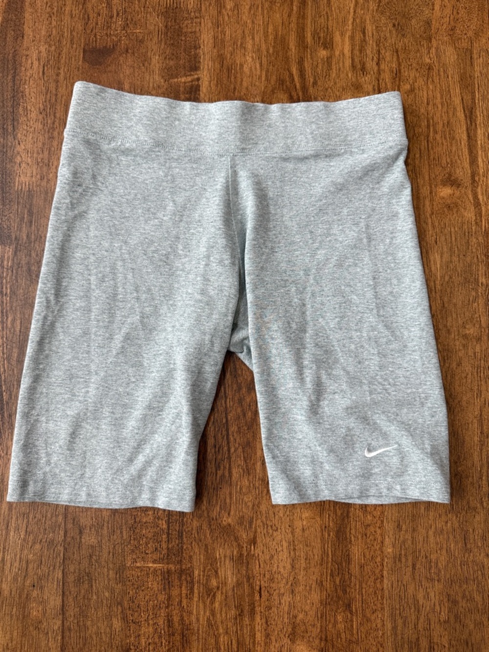 Women’s Nike Heather Gray Mid‑Length Bike Shorts